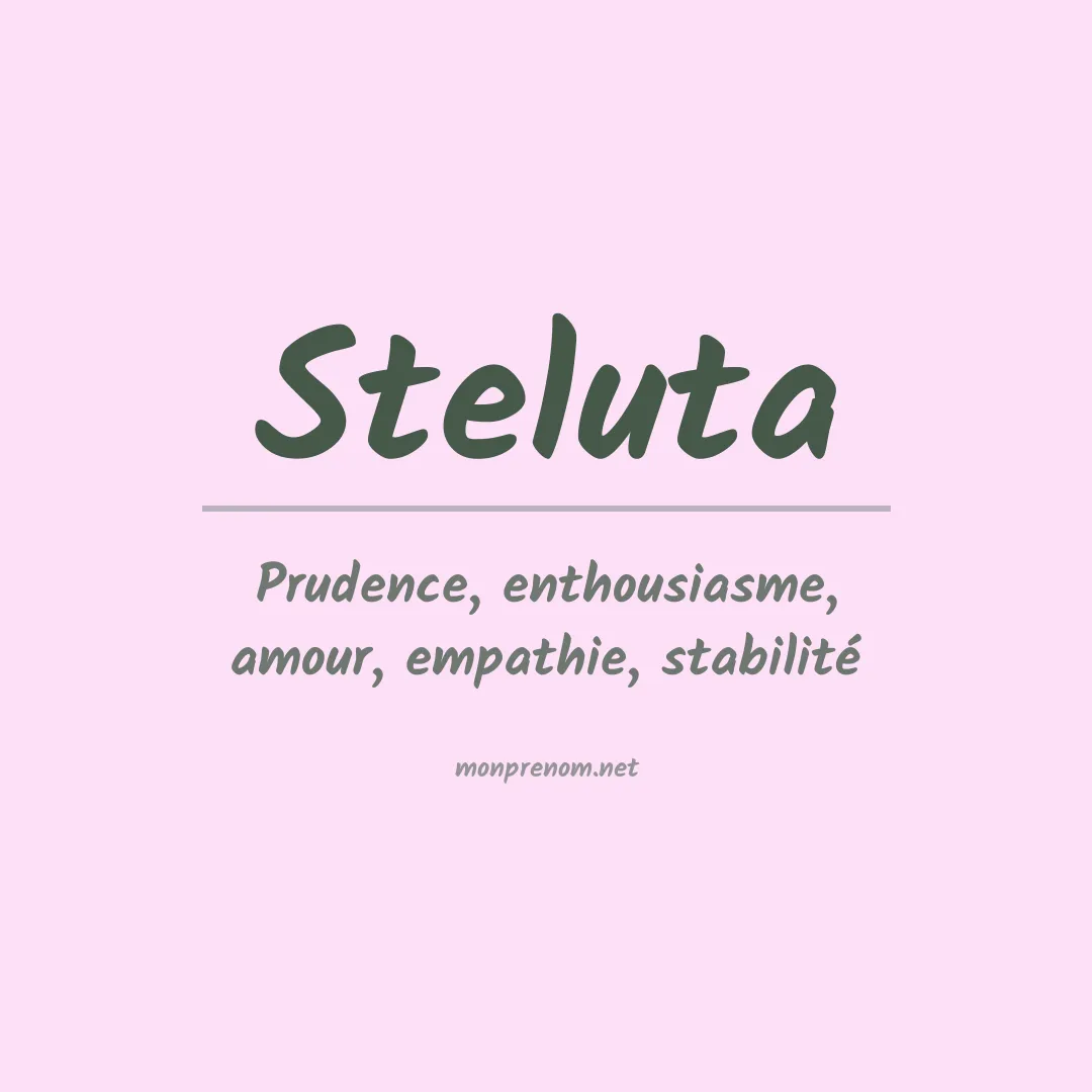 Prénom Steluta