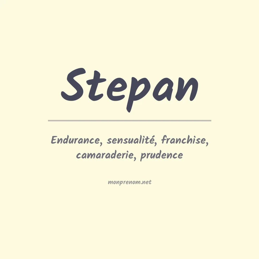 Prénom Stepan