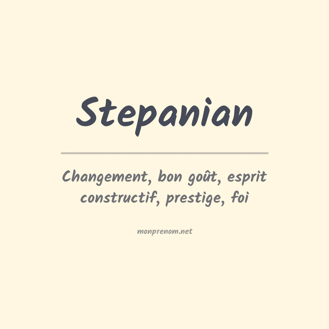 Prénom Stepanian