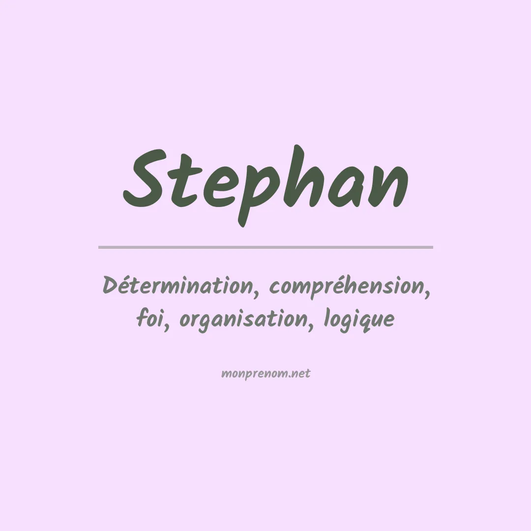 Prénom Stephan