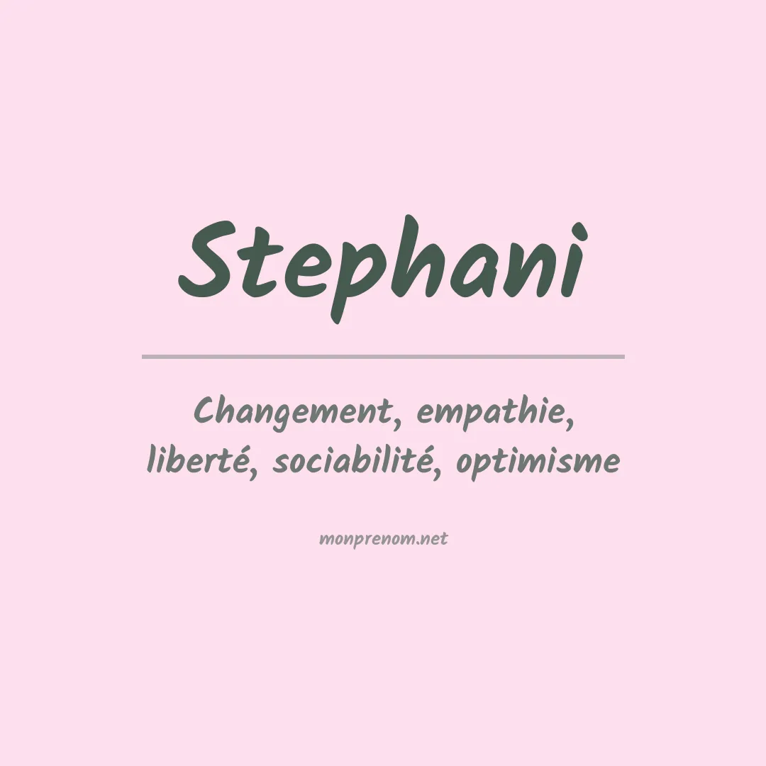 Prénom Stephani