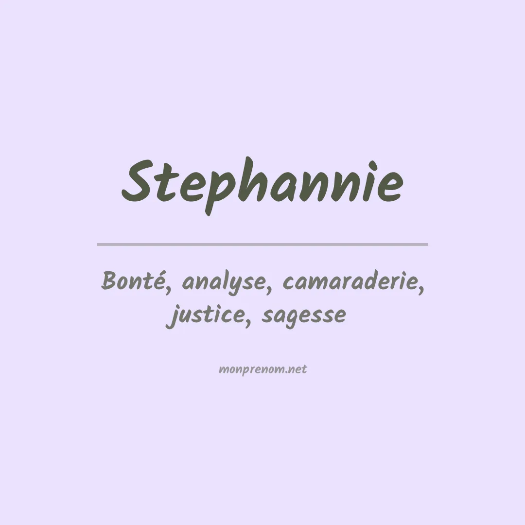Prénom Stephannie