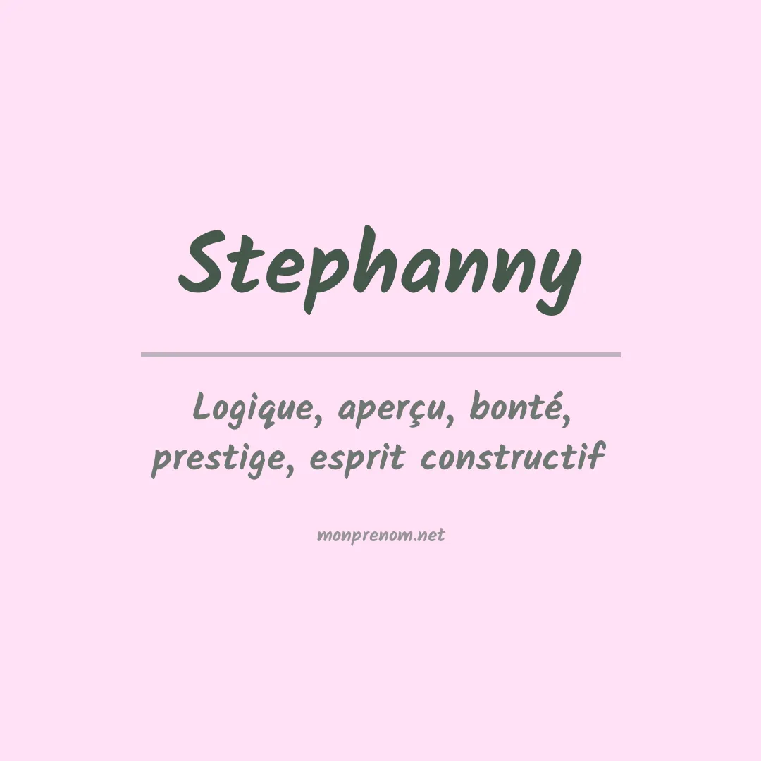 Signification du prénom Stephanny