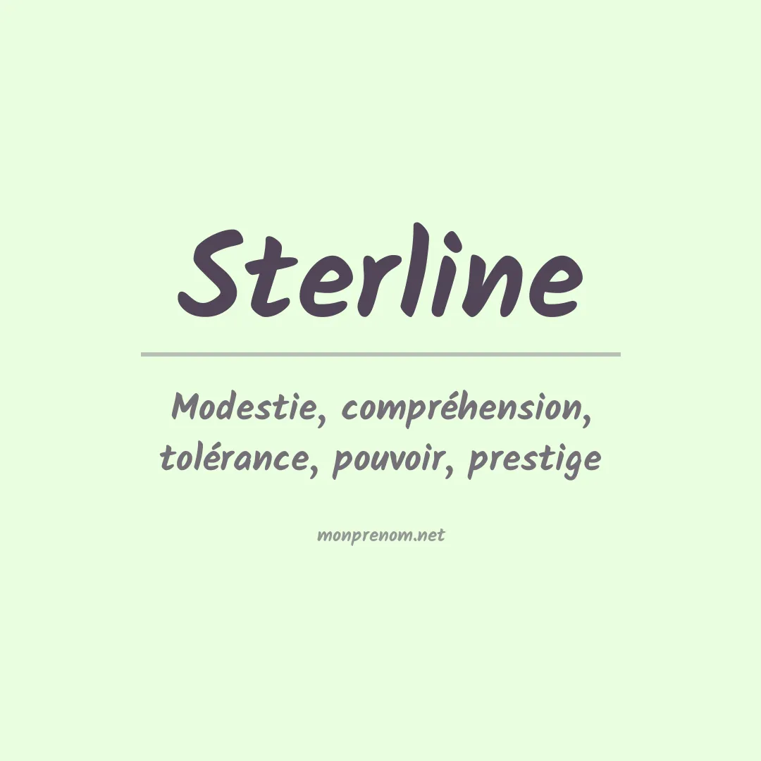 Signification du prénom Sterline