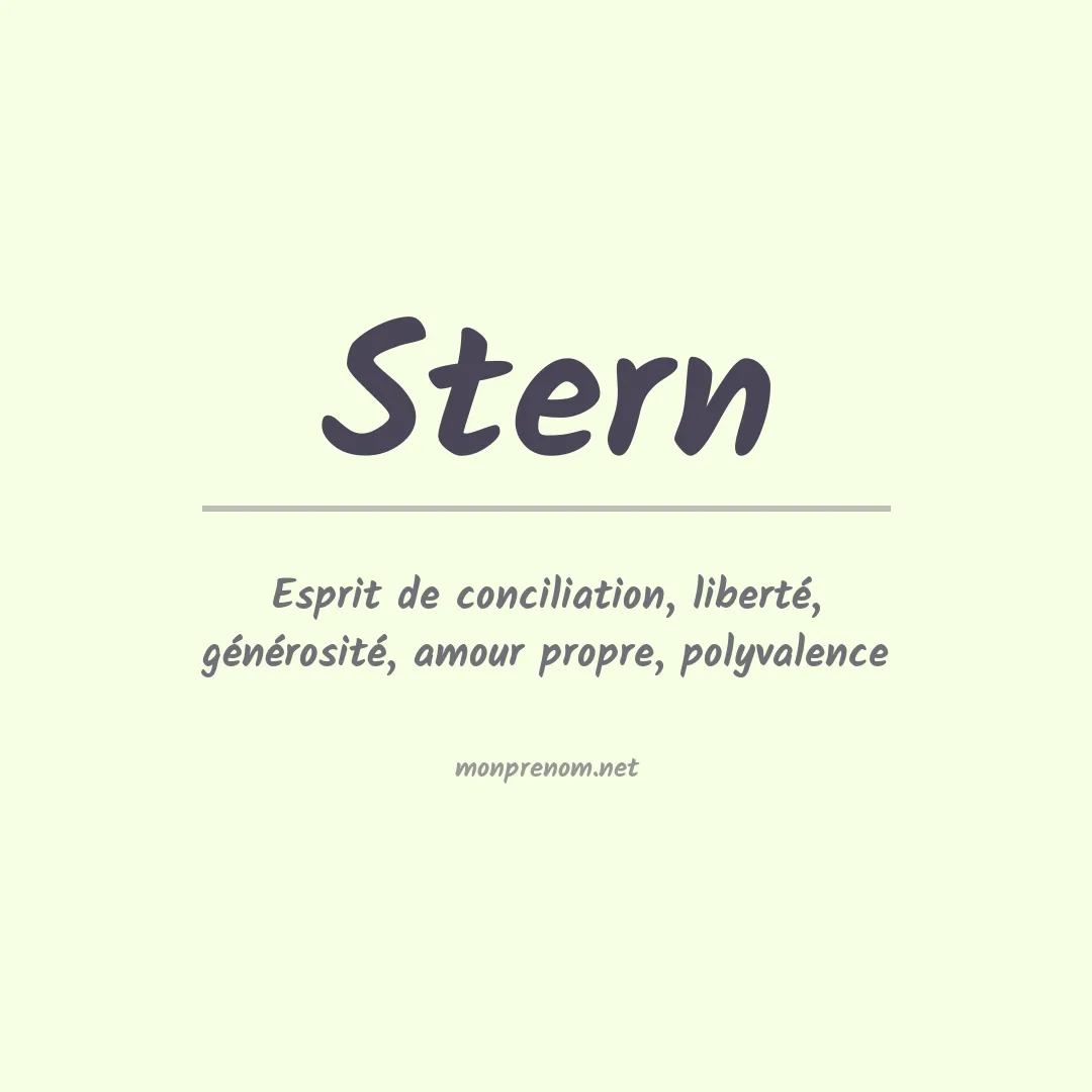 Prénom Stern