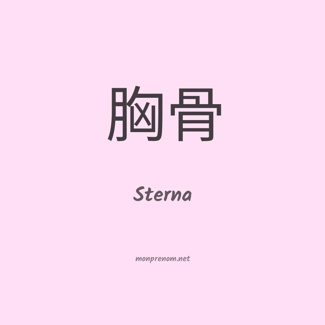 Sterna en chinois