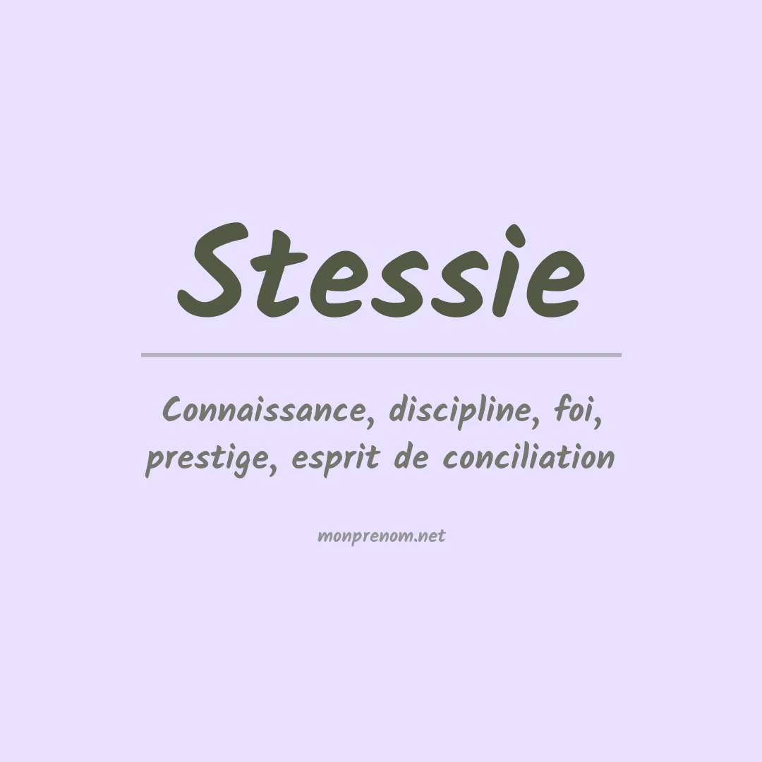 Prénom Stessie