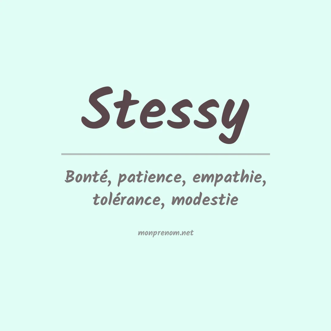 Prénom Stessy