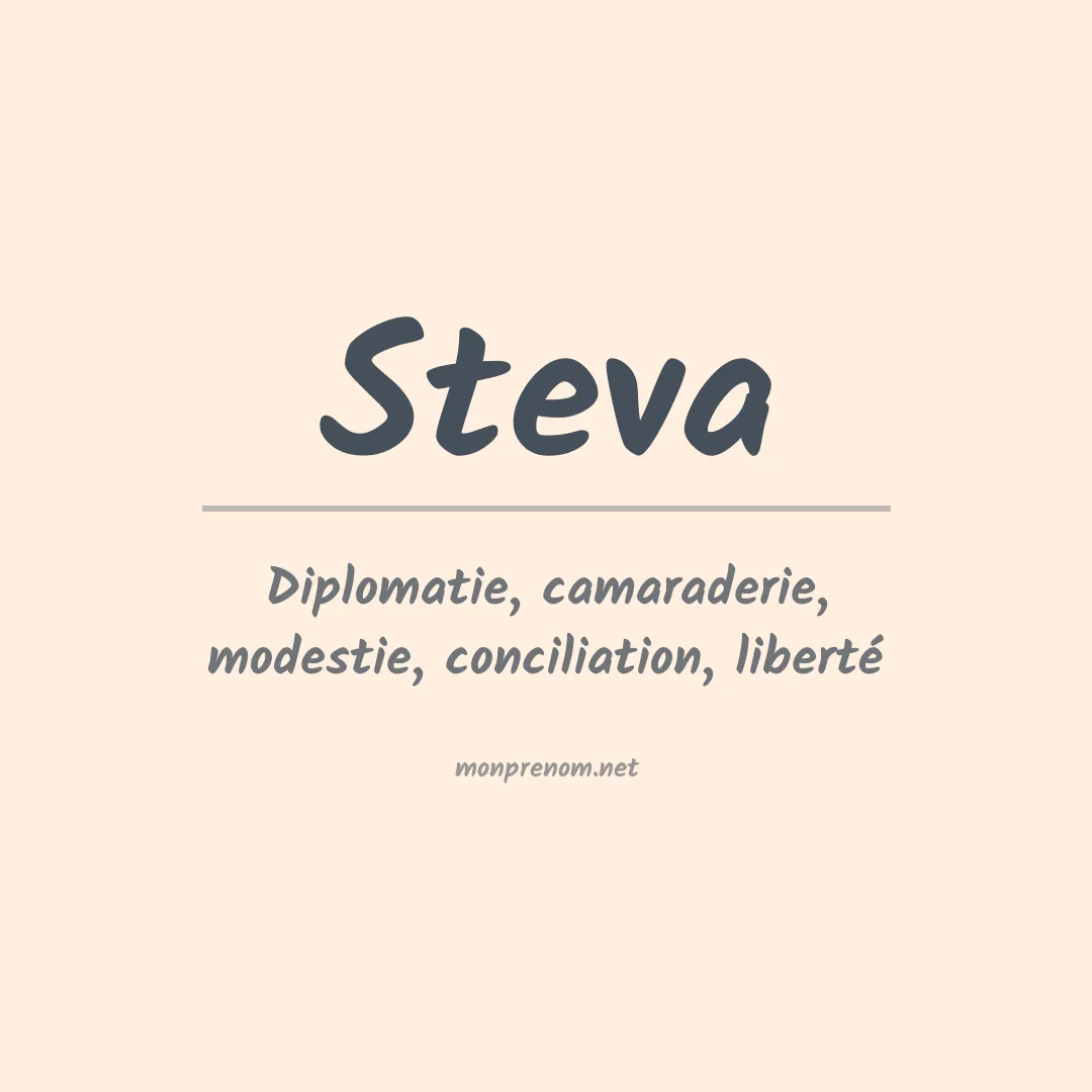 Signification du prénom Steva
