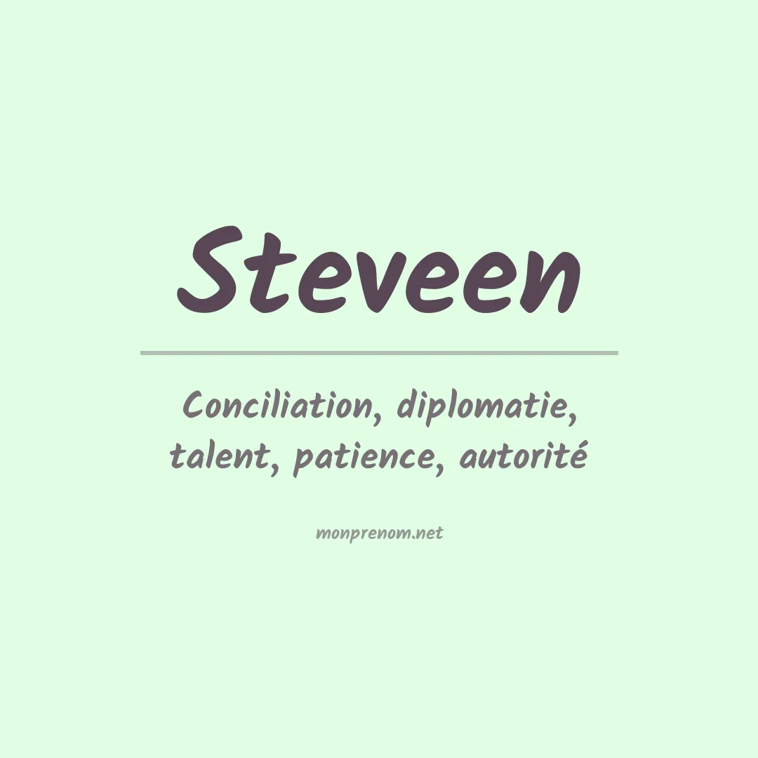 Signification du prénom Steveen