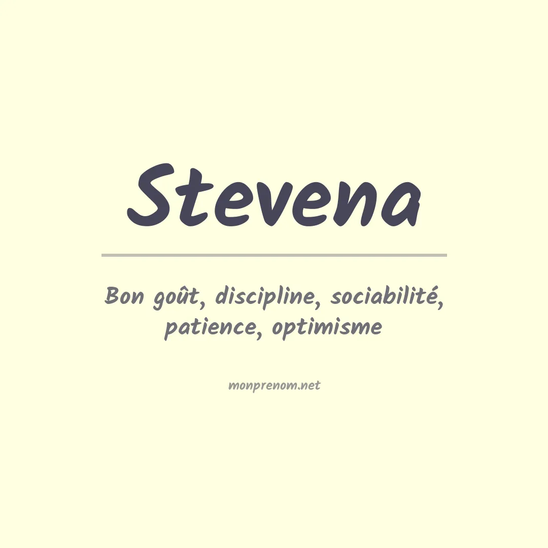 Signification du prénom Stevena