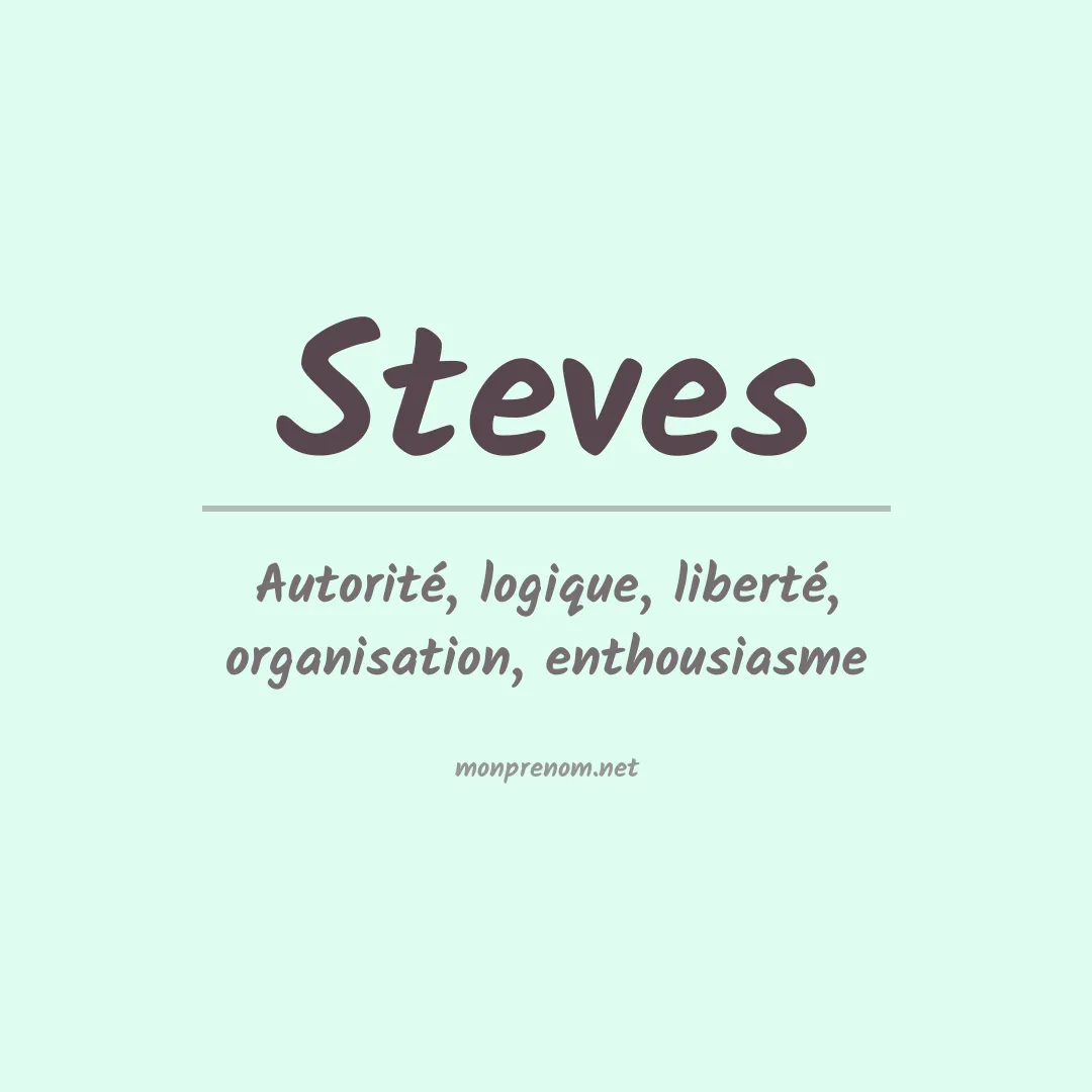 Prénom Steves