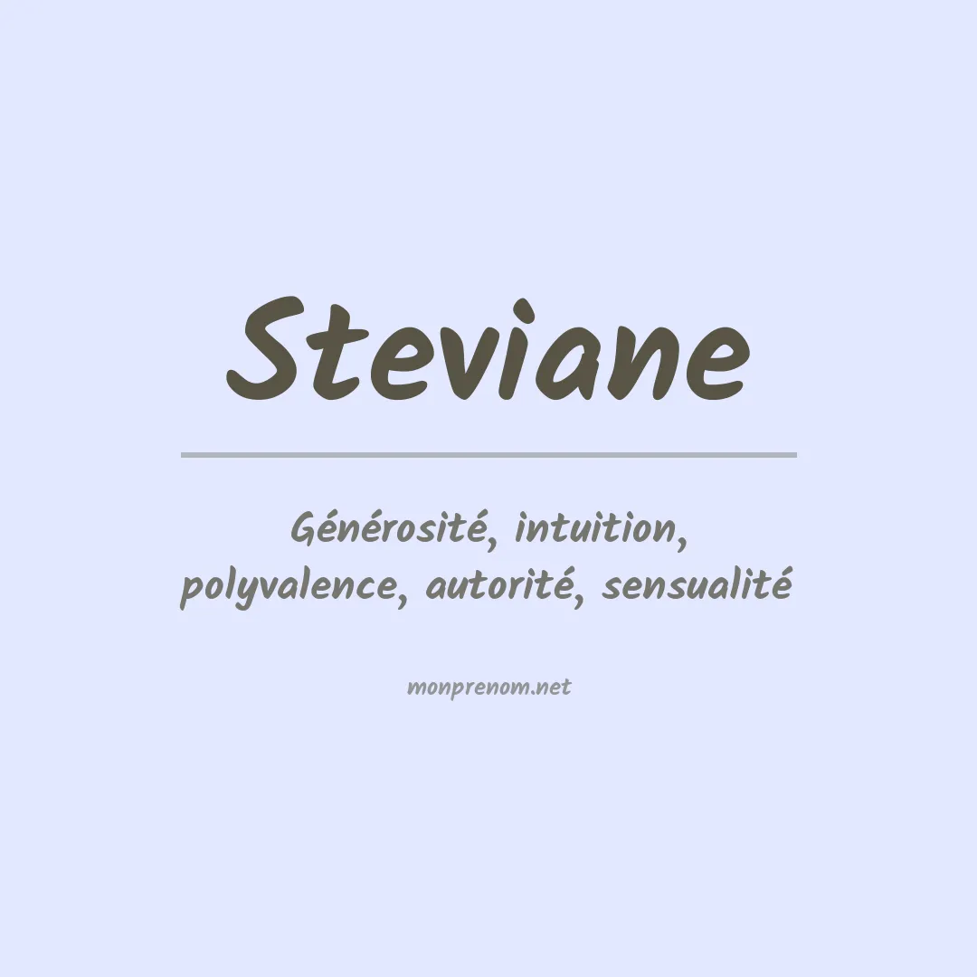 Signification du prénom Steviane
