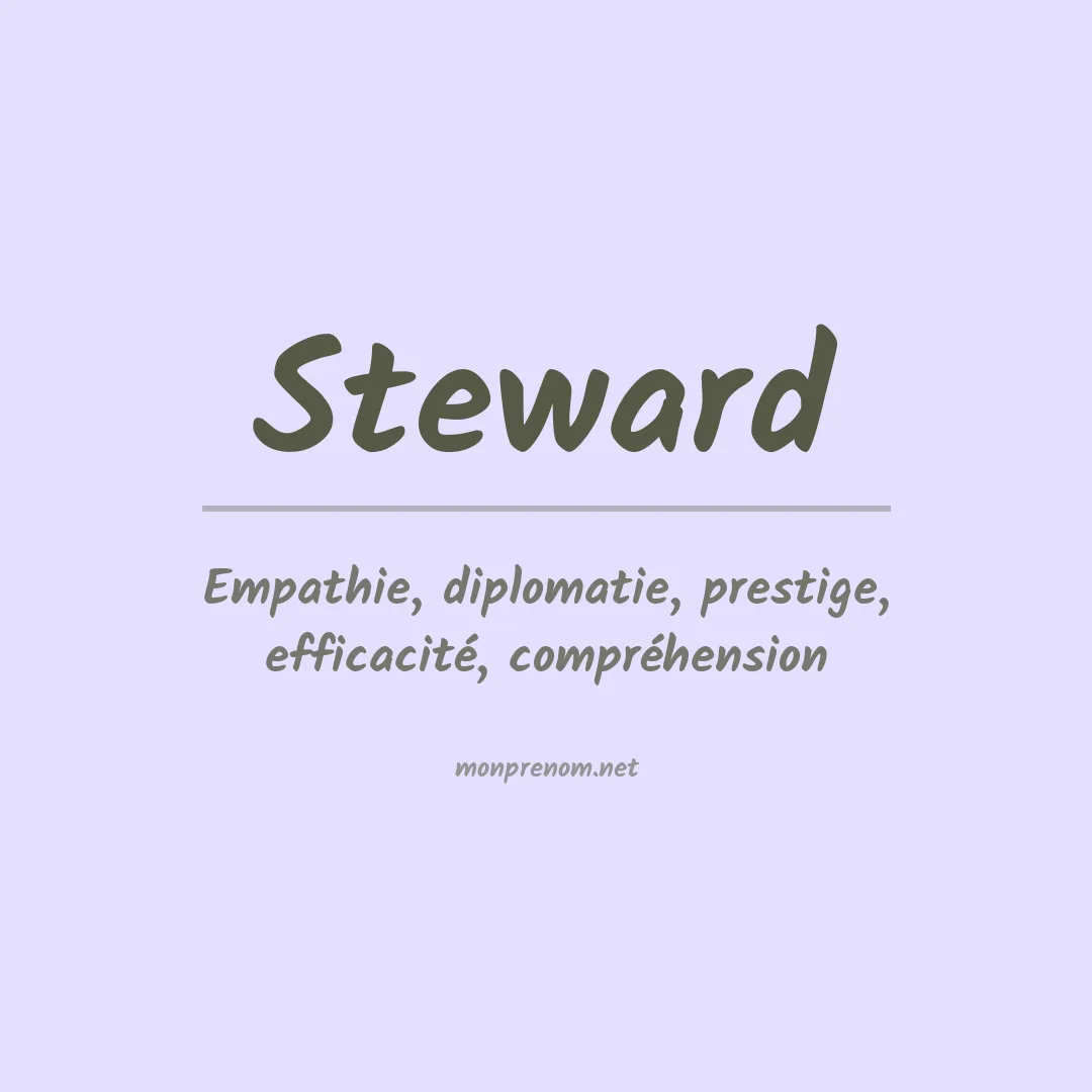 Signification du prénom Steward
