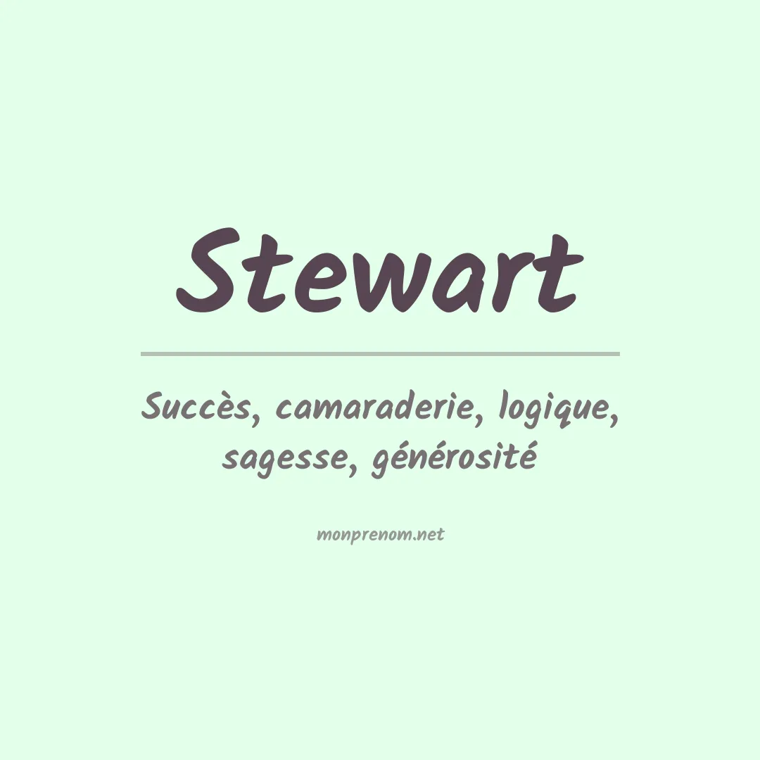 Prénom Stewart