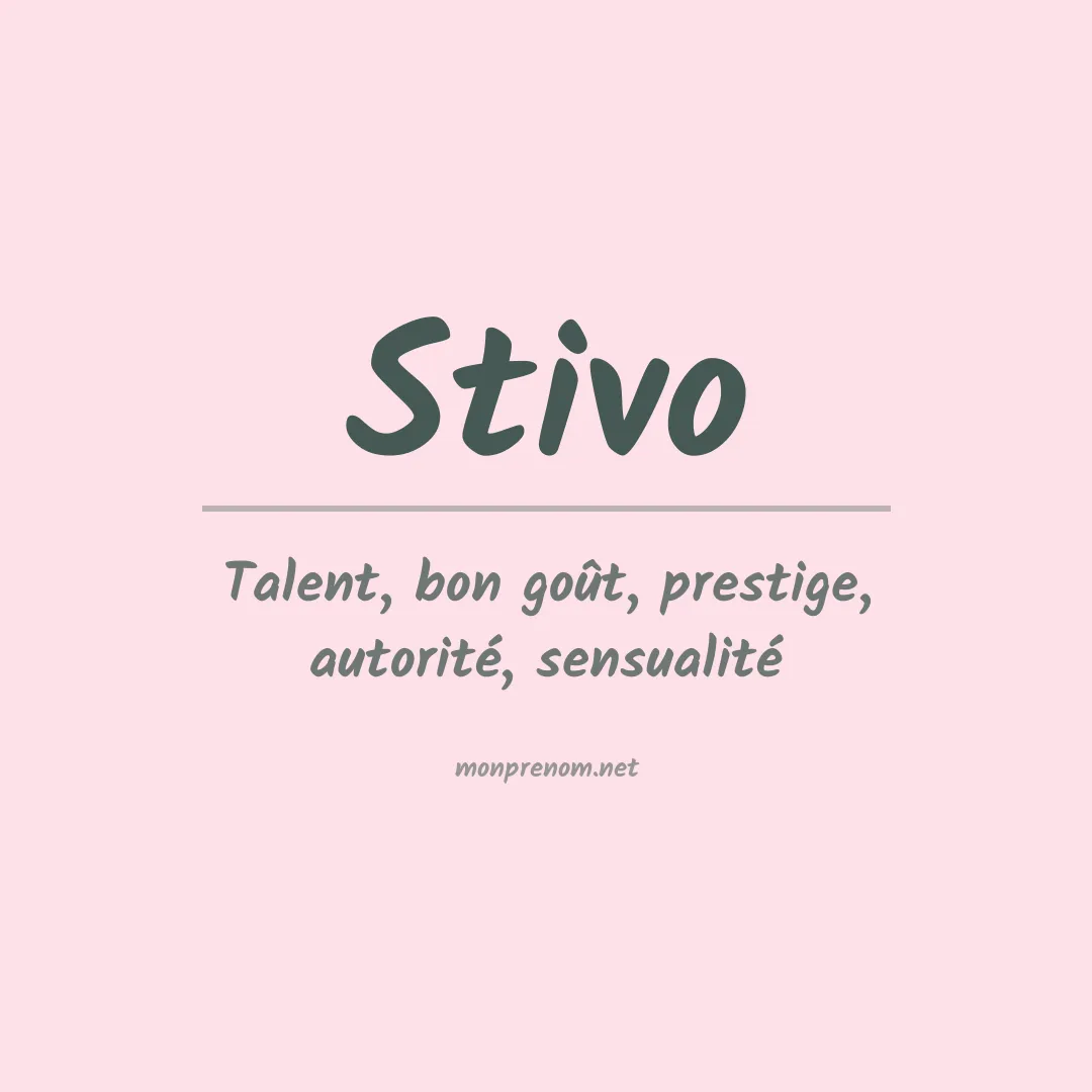 Prénom Stivo