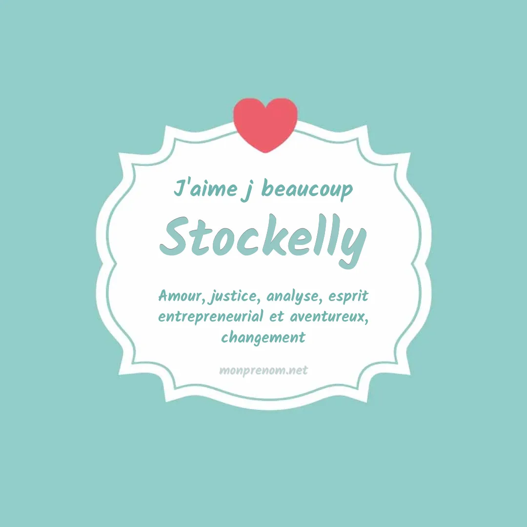 J'aime beaucoup Stockelly