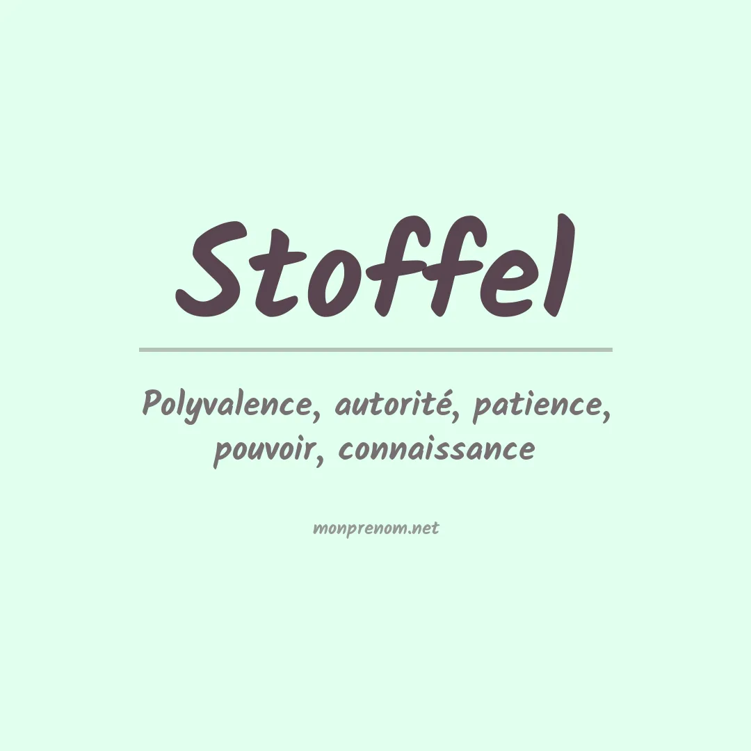Prénom Stoffel