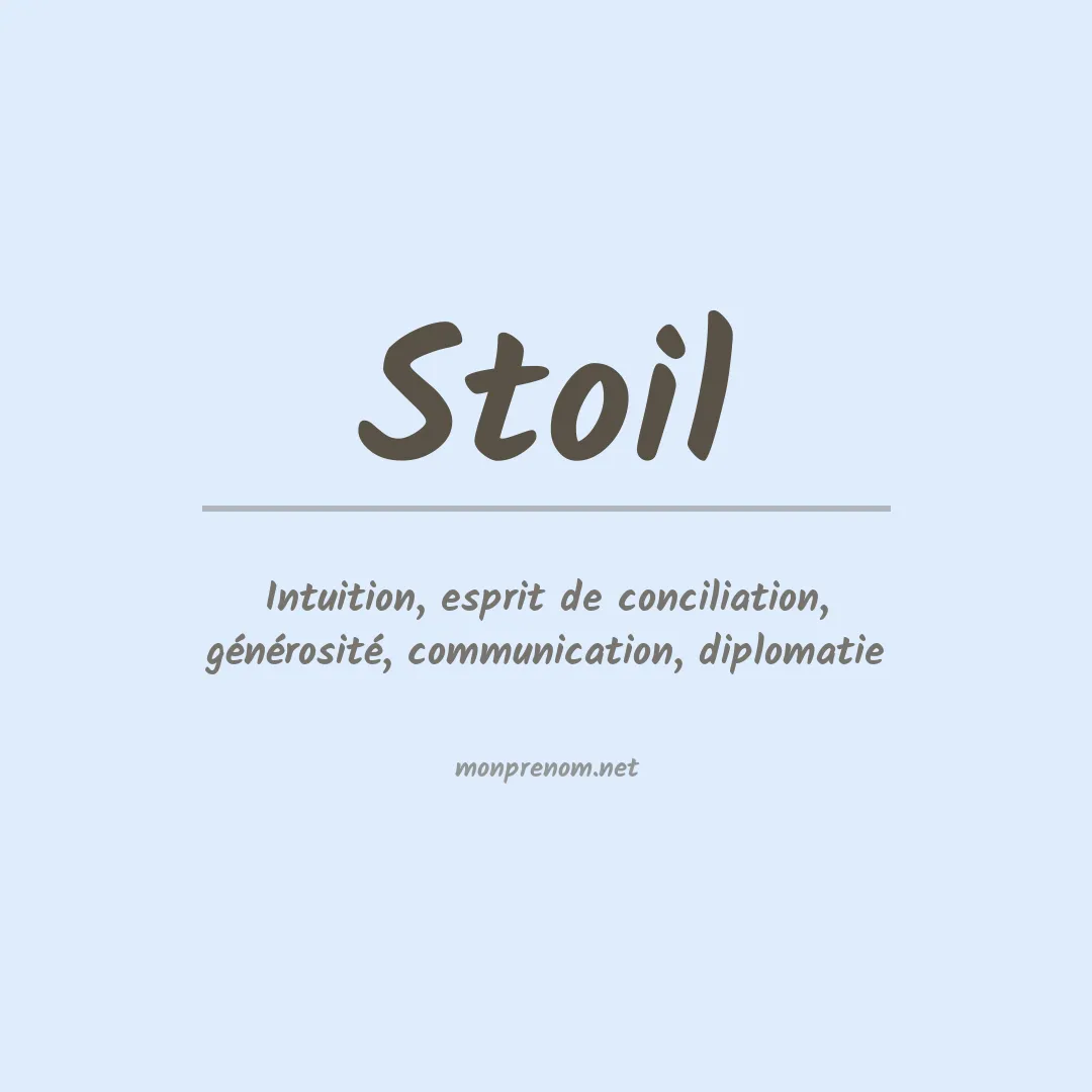 Signification du prénom Stoil