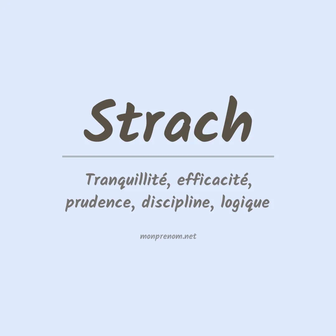 Prénom Strach