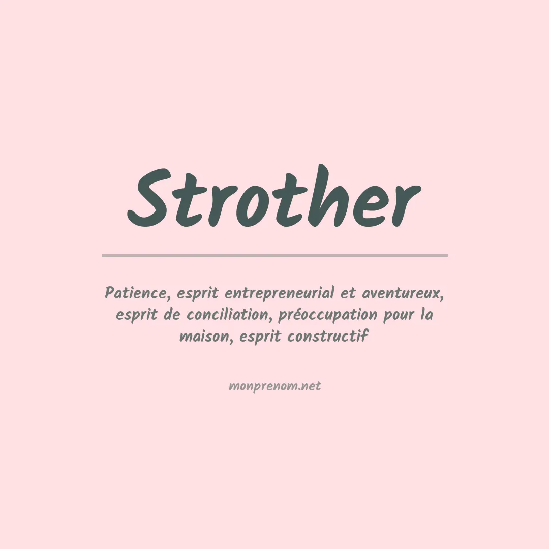 Prénom Strother