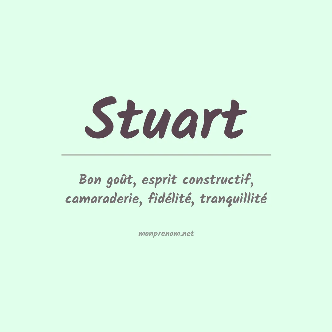 Prénom Stuart