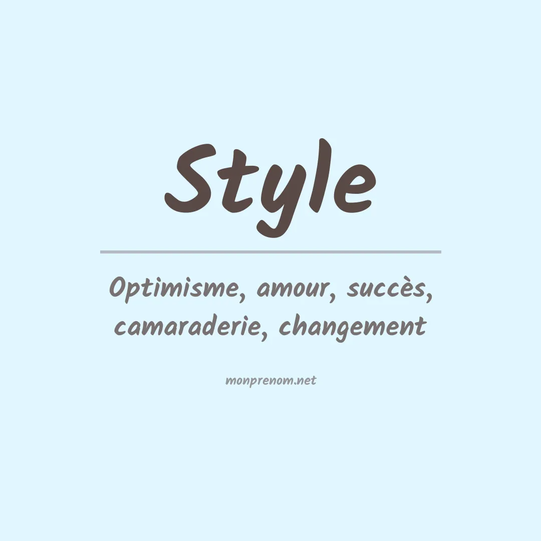 Prénom Style