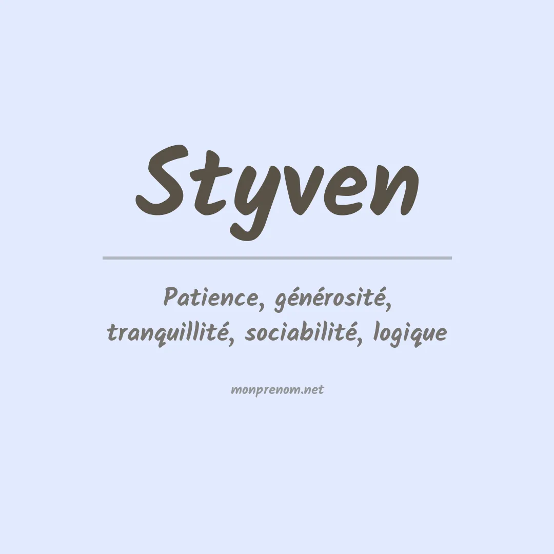 Prénom Styven