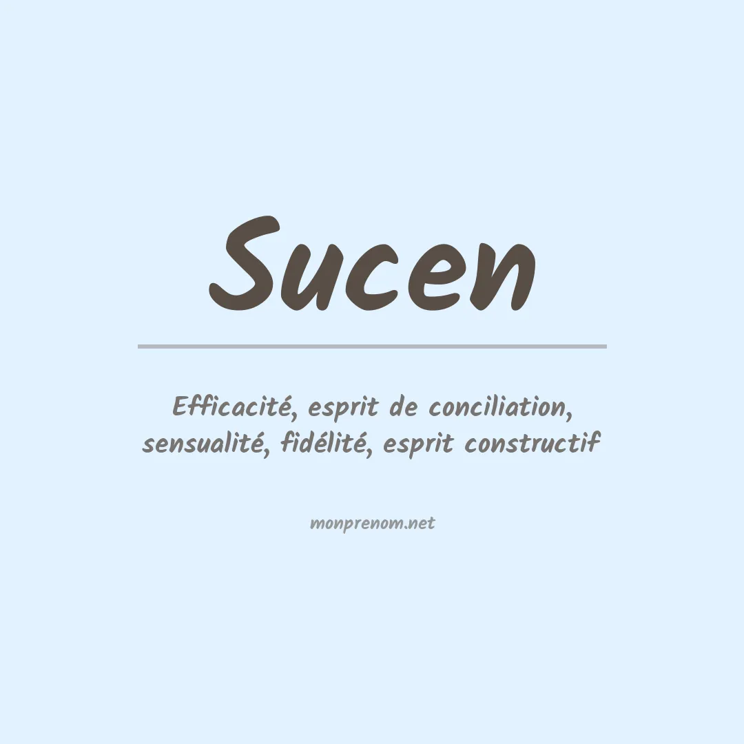 Signification du prénom Sucen