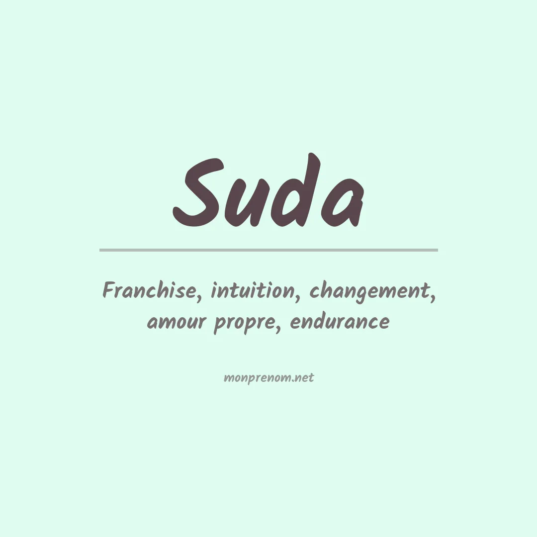 Prénom Suda