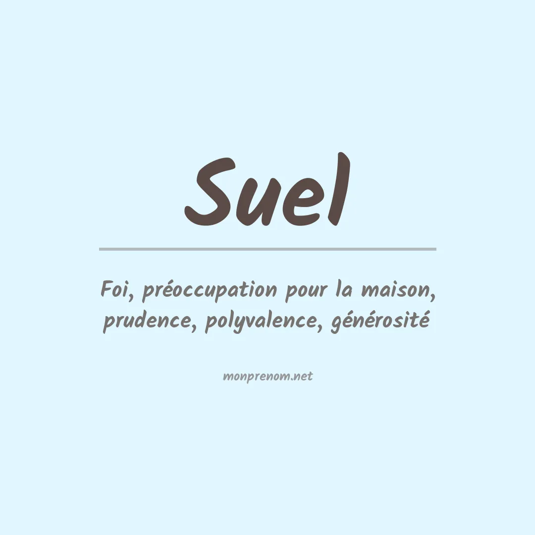 Prénom Suel