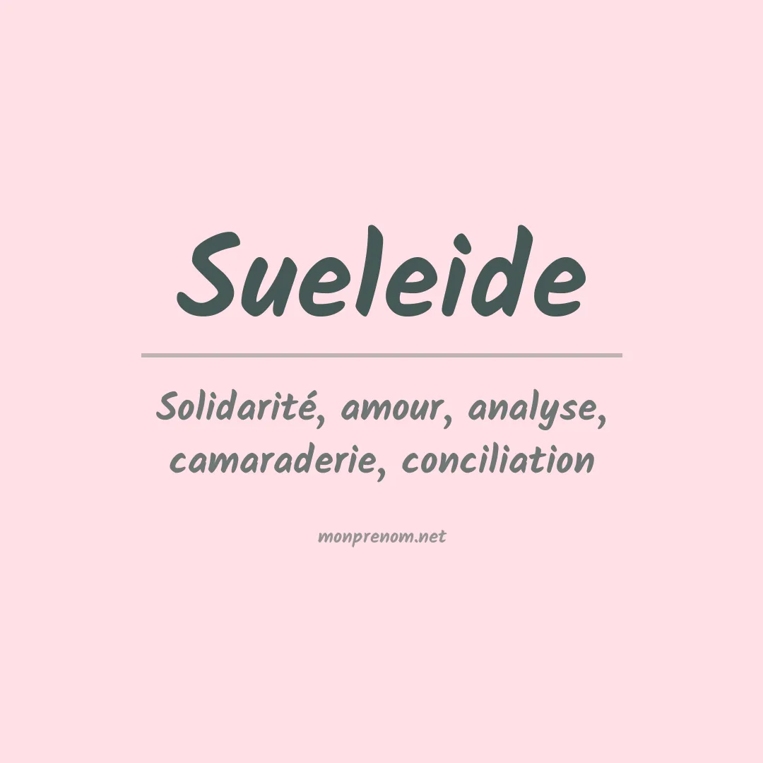 Prénom Sueleide