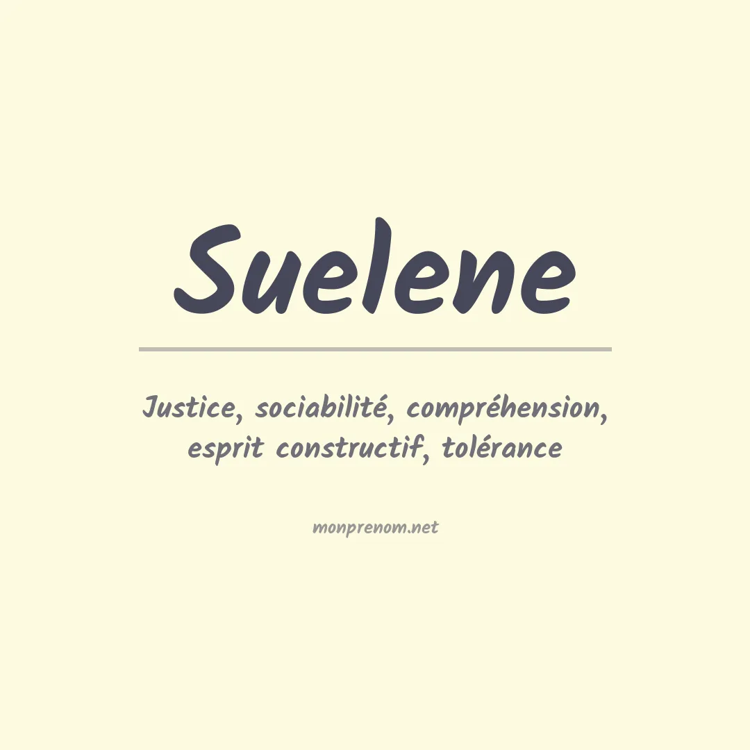 Prénom Suelene