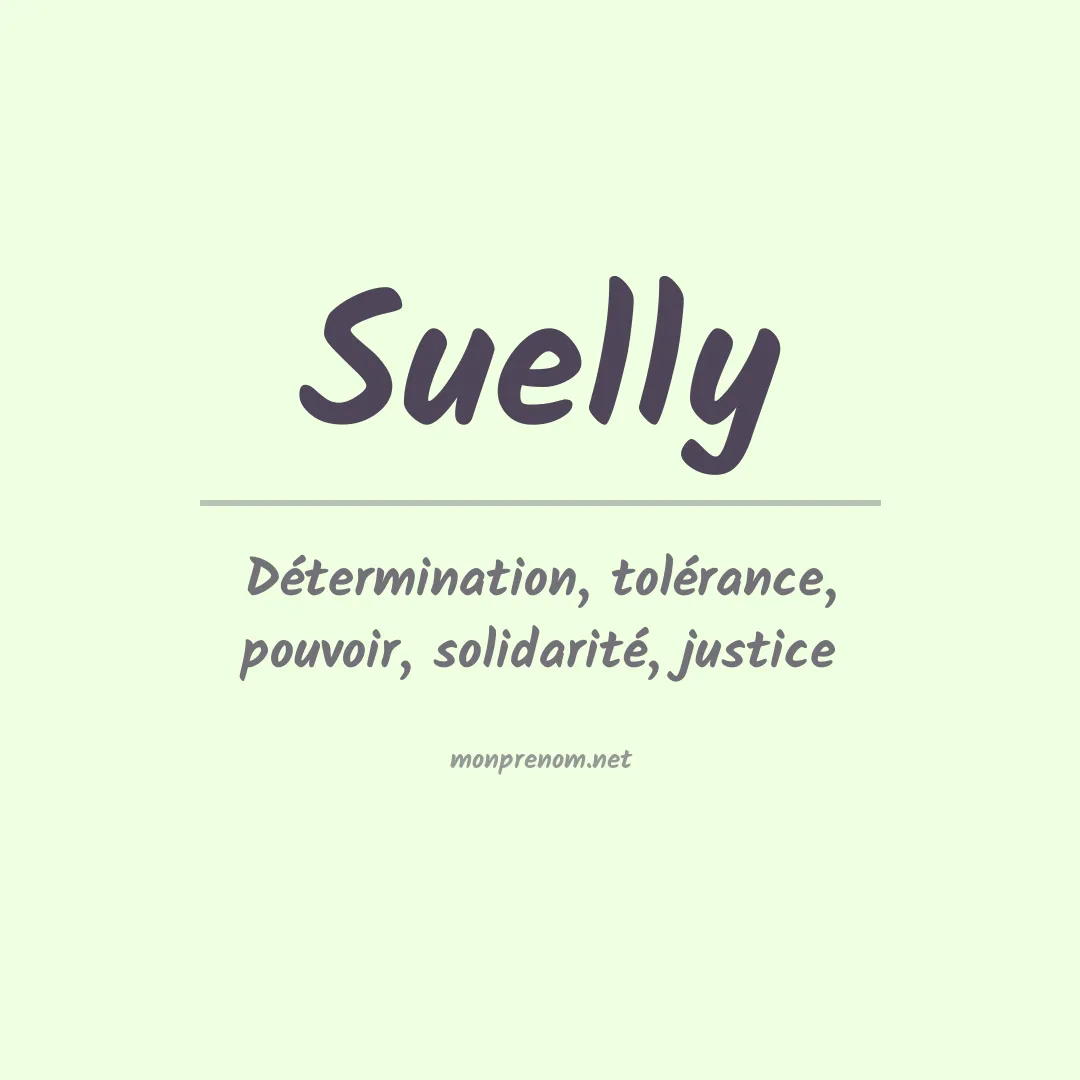 Prénom Suelly