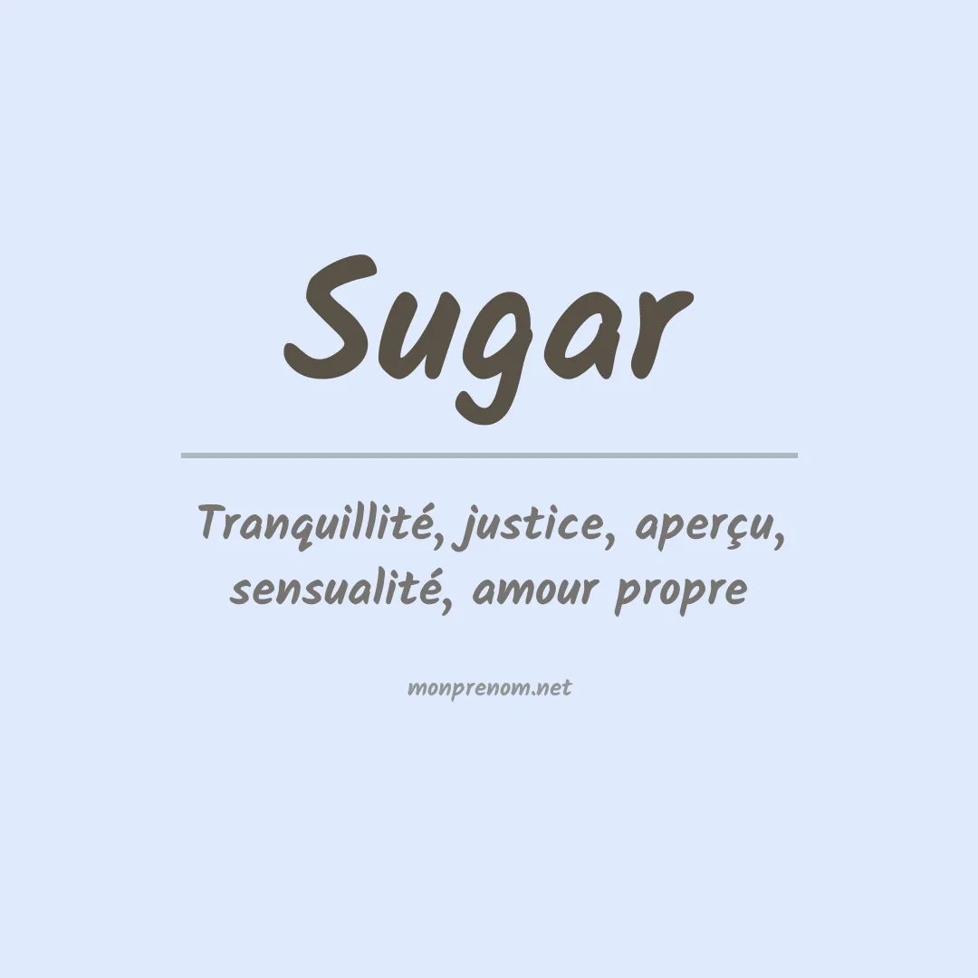 Prénom Sugar