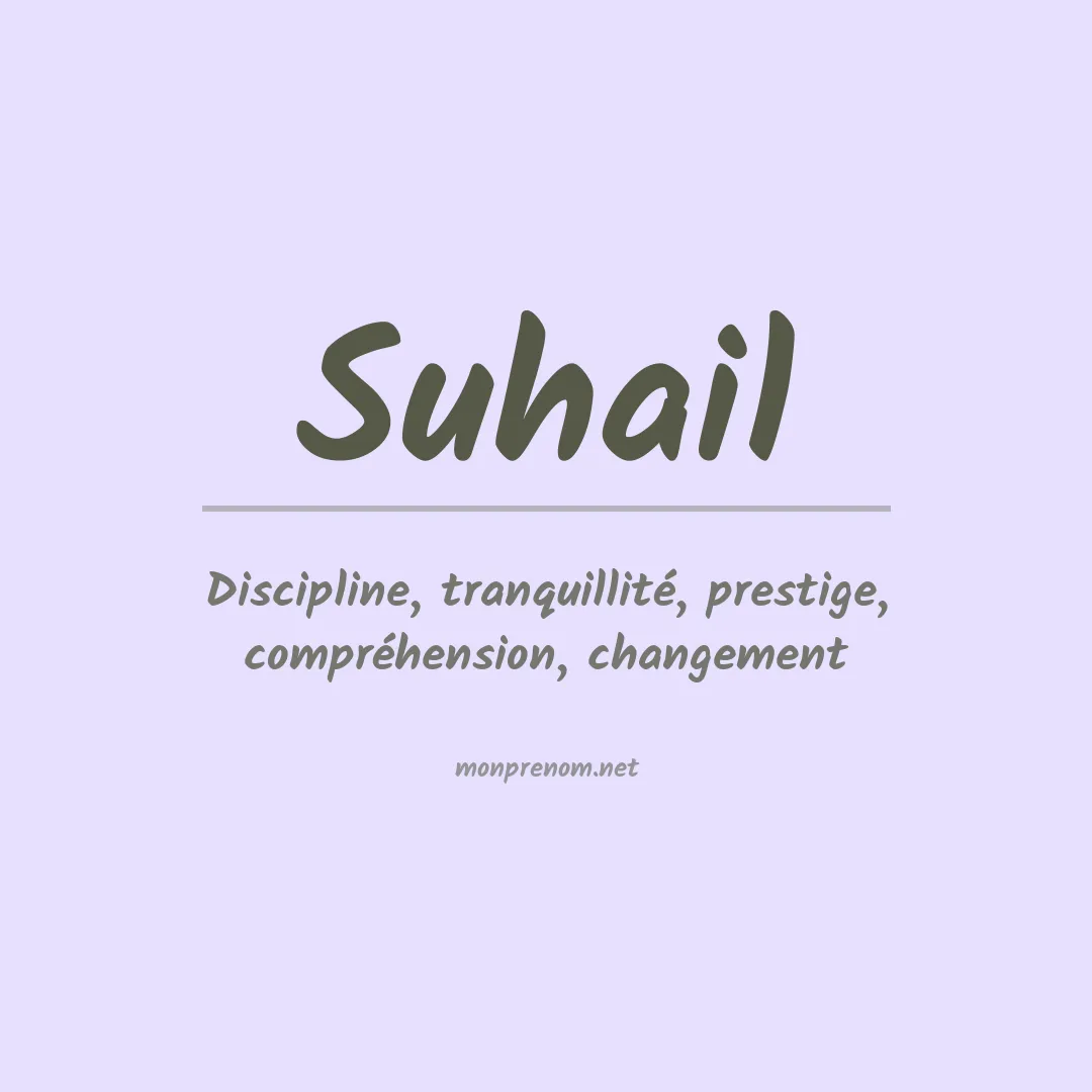 Prénom Suhail
