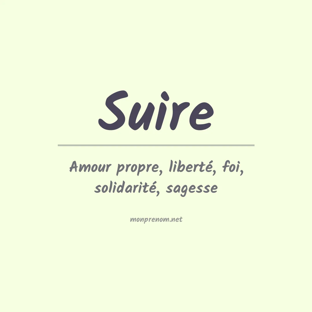 Prénom Suire