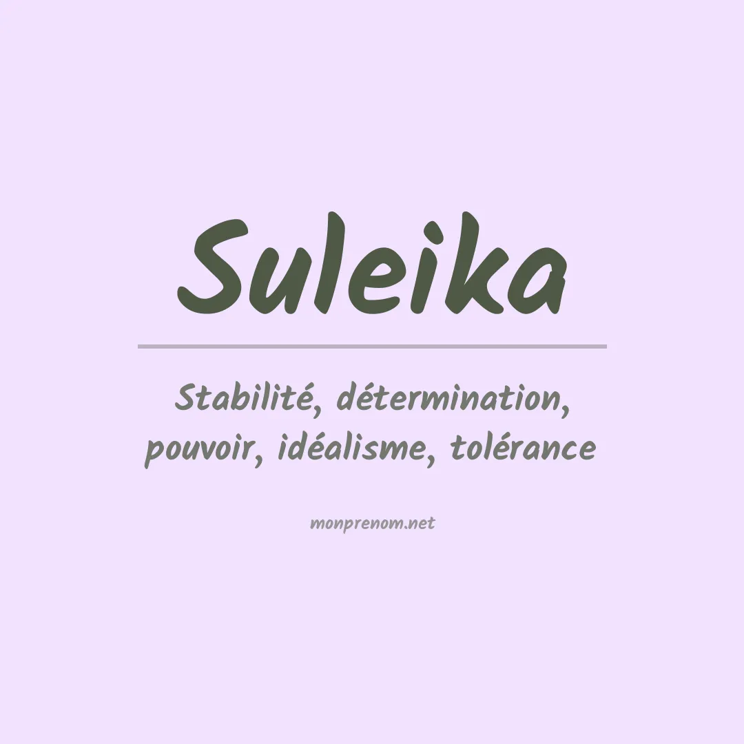 Prénom Suleika