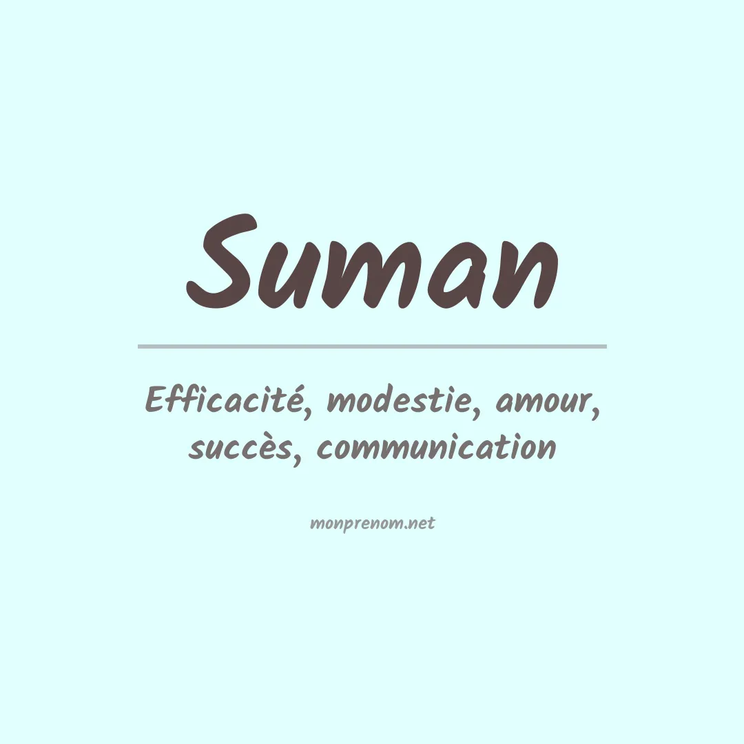 Prénom Suman