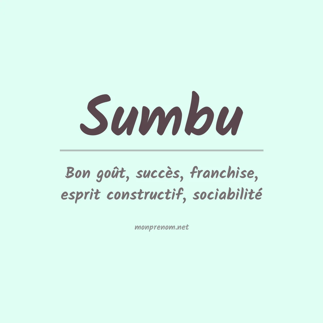 Prénom Sumbu