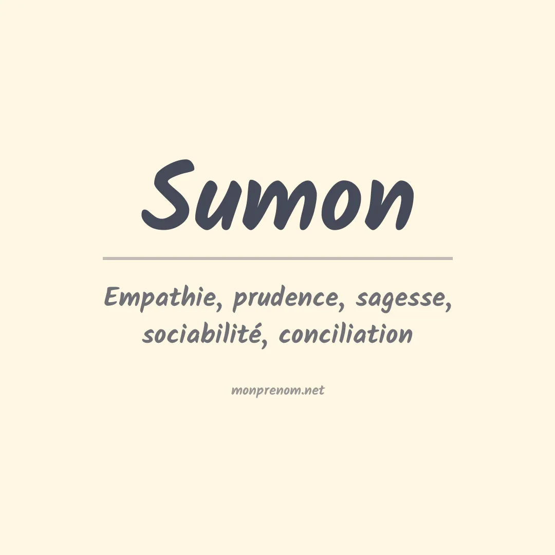Prénom Sumon