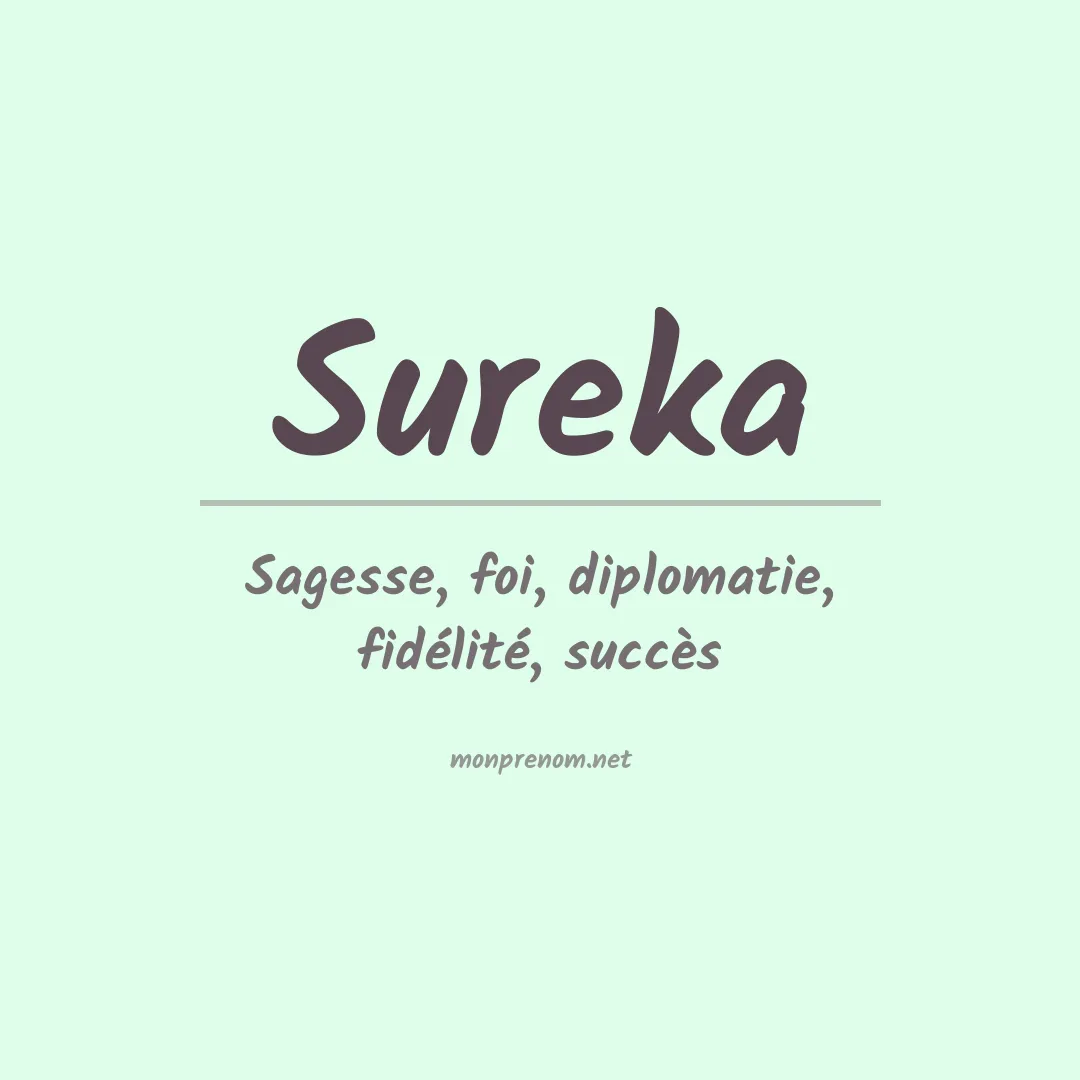 Signification du prénom Sureka