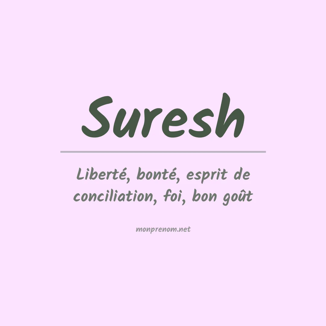 Prénom Suresh