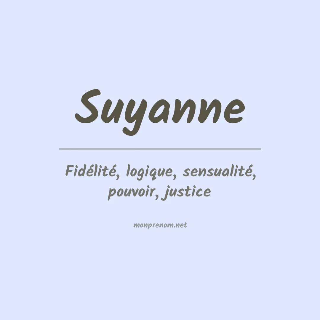 Prénom Suyanne