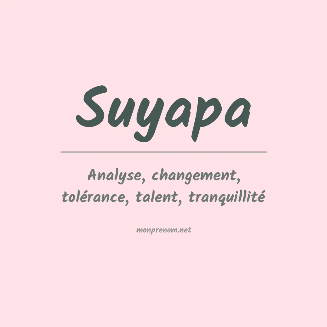 Prénom Suyapa