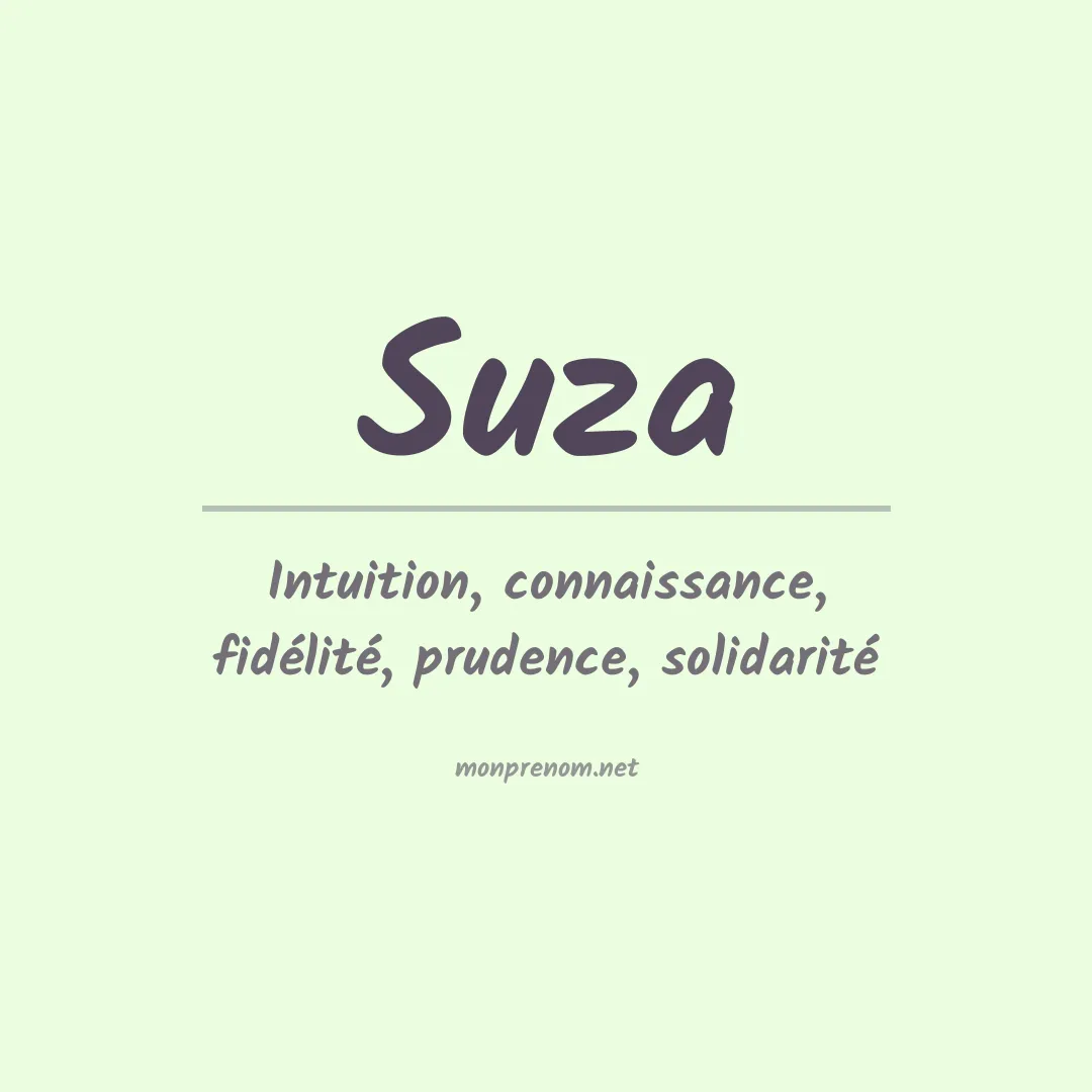 Prénom Suza