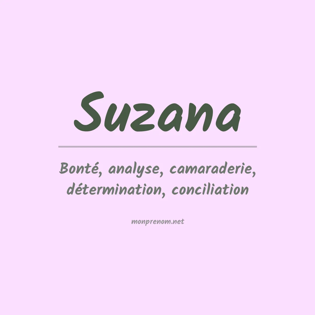 Prénom Suzana