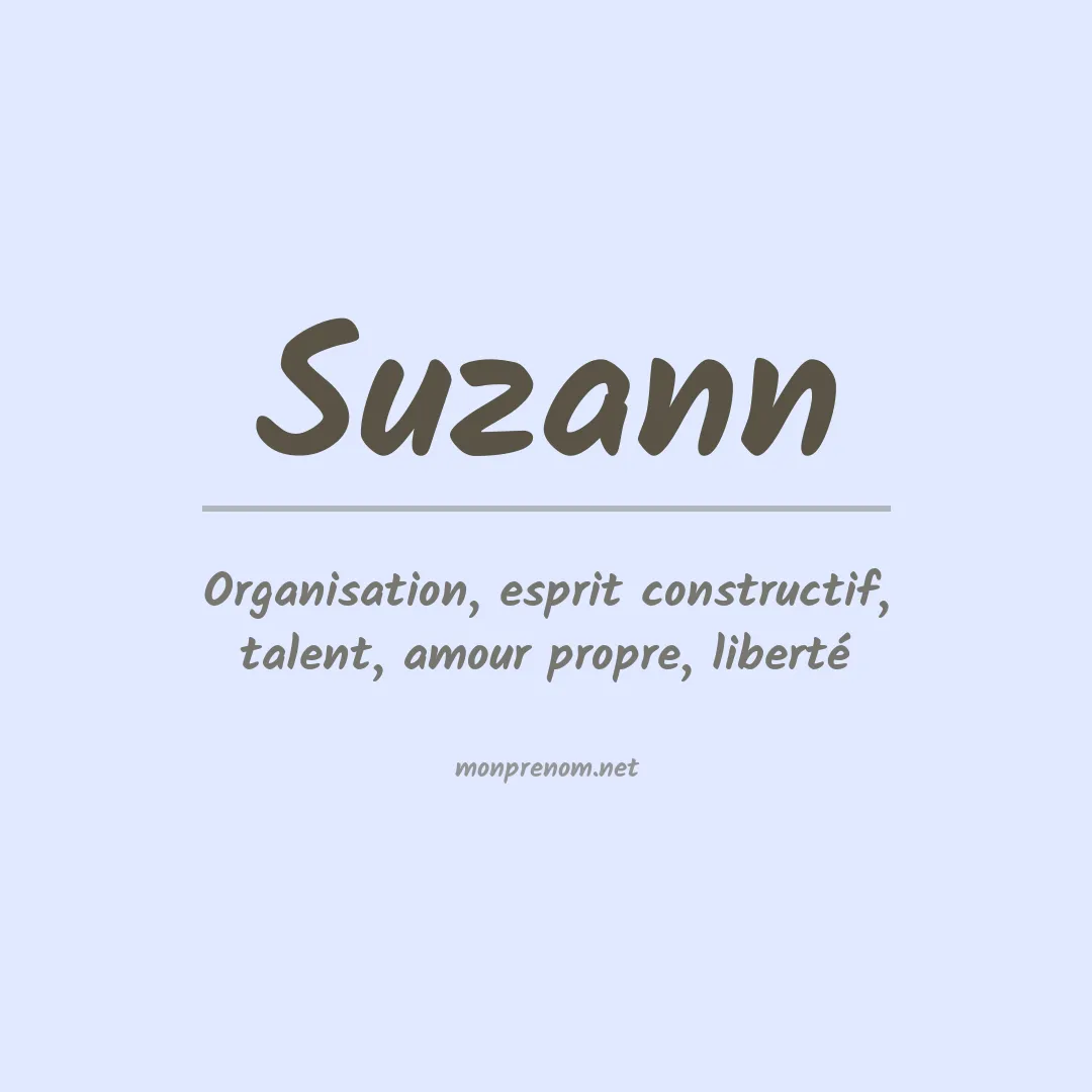 Prénom Suzann
