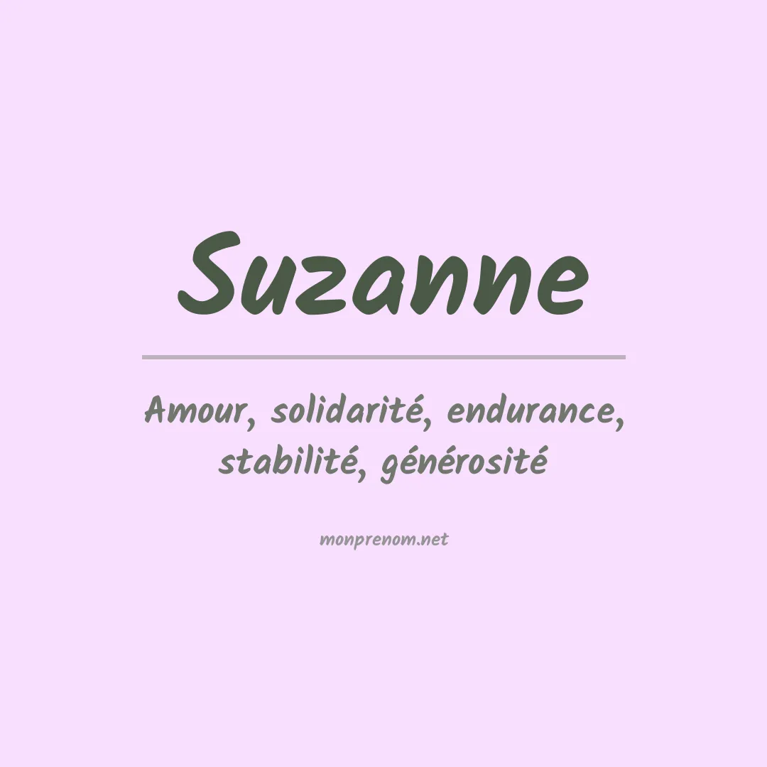 Prénom Suzanne