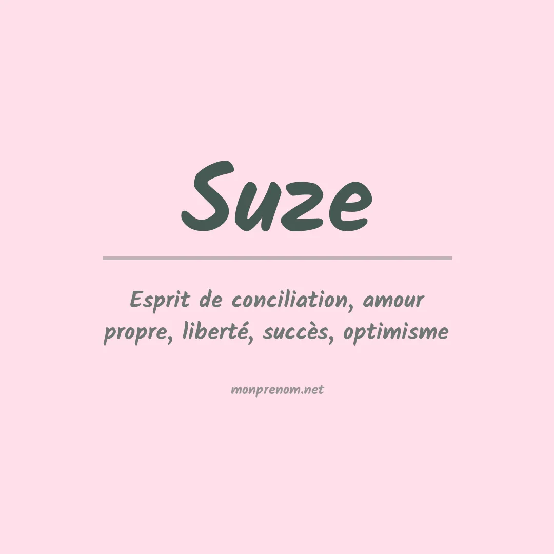 Signification du prénom Suze